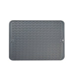 TPR Thickened Thermal Pad Wave Pattern Drain Anti-Slip Mat, Khaki Pink, Khaki Gray, Khaki Blue