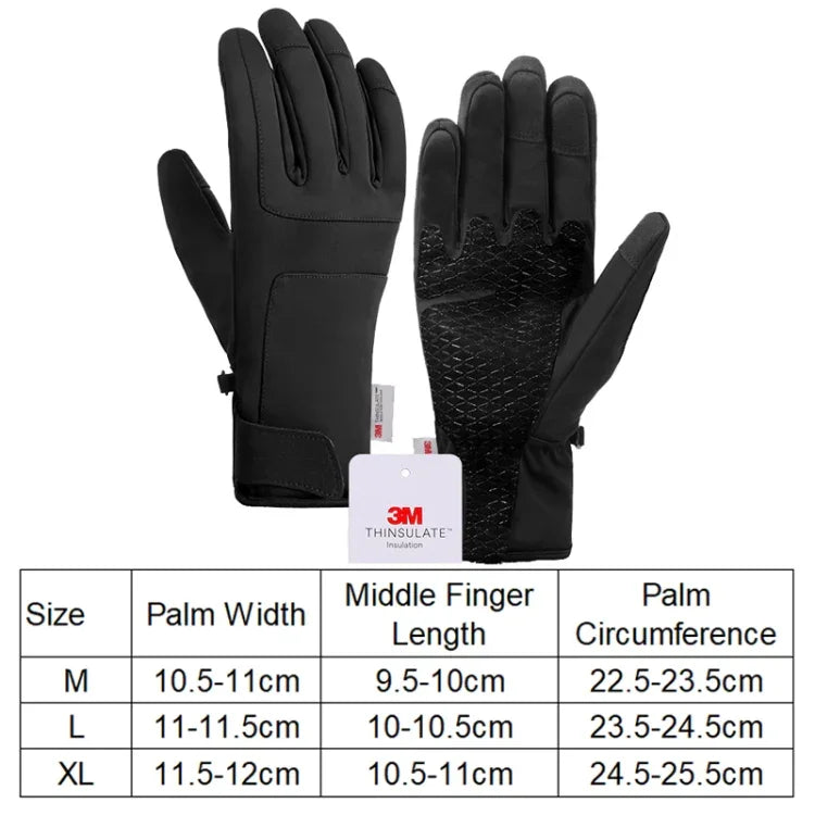 A030 Winter Skiing Glove Riding Sports Touch Screen Keep Warm Gloves, M, L, XL