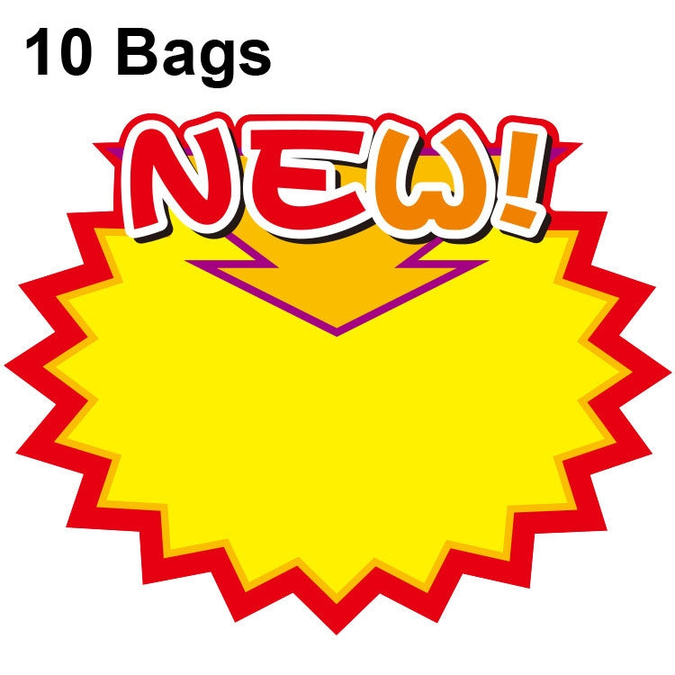 10 bags 25x19cm Explosion Sticker Product Price Tag Supermarket Price Label, WM-001, WM-002, WM-003, WM-005, WM-006, WM-007, WM-008, WM-009, WM-010, WM-011, WM-012, WM-013, XD-511, XD-520, XD-532, XD-537, XD-541, XD-559