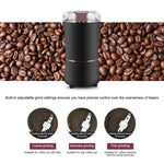 M150A Stainless Steel Electric Mini Coffee Grinder Grain Bean Grinding Machine, Spec:, US Plug (Purple), US Plug (Black), US Plug (White), EU Plug (White), EU Plug (Purple), UK Plug (White), UK Plug (Black), UK Plug (Purple)