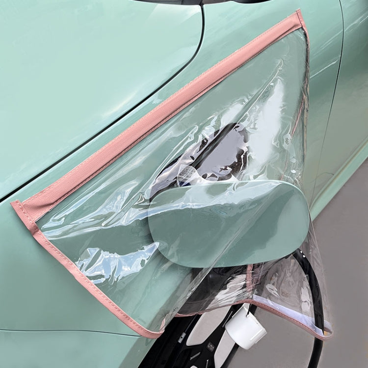 Electric Vehicle Charging Port Magnetic Transparent Rain Cover, Rain Cover Black, Rain Cover Transparent Green, Rain Cover Yellow, Rain Cover Blue, Rain Cover Pink, Rain Cover White