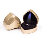 017015-20 Heart-shaped LED Light Ring Necklace Storage Box without Jewelry, Spec:, Pendant(White), Pendant(Red), Pendant(Gold), Pendant(Blue), Pendant(Black), Ring(White), Pendant(Pink), Ring(Red), Ring(Gold), Ring(Blue), Ring(Black), Ring(Pink)