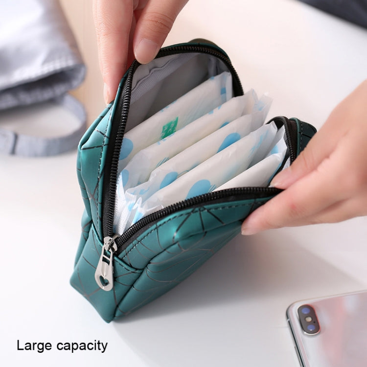 XH8214 Portable Sanitary Napkin Storage Bag Large Capacity Waterproof Coin Bag, XH8214 Cherry Pink, XH8214 Apricot, XH8214 Plant Green, XH8214 Black, XH8214 Fluorescence, XH8214 Sky Blue