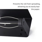 Stainless Steel Damping Paper Towel Holder Punch-free Roll Paper Storage Rack, Style 2