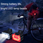 Bicycle Light USB Charging Outdoor LED Riding Lamp Set, Style:, Front Light+Tail Light, Front Light, Tail Light