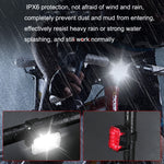 Bicycle Light USB Charging Outdoor LED Riding Lamp Set, Style:, Front Light+Tail Light, Front Light, Tail Light