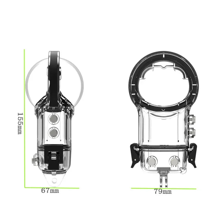 For Insta360 X3 Camera Waterproof Case Sealed Diving Shell (Neutral Without Logo), Neutral Without Logo