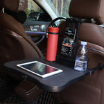 Car Seat Back Multifunctional Adjustable Travel Cup Table Computer Holder, A08