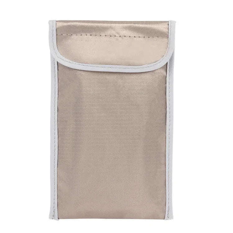 6.5 inch Anti-radiation RFID Signal Shielding Anti-location Mobile Phone Bag, 6.5 inch Gray