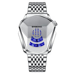 BINBOND Locomotive Concept Steel Belt Watch Men Live Black Technology Watch, Steel Belt Full Gold-Blue Face, Steel Belt Full Gold Gold Face, Steel Belt Black Stee Blue Face, Steel Belt White Steel Blue Face, Steel Belt White Steel White Face           ...