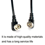 BNC Male to Male Elbow Audio and Video Cable Coaxial Cable, Length:, 0.5m, 1m, 1.5m, 2m, 3m