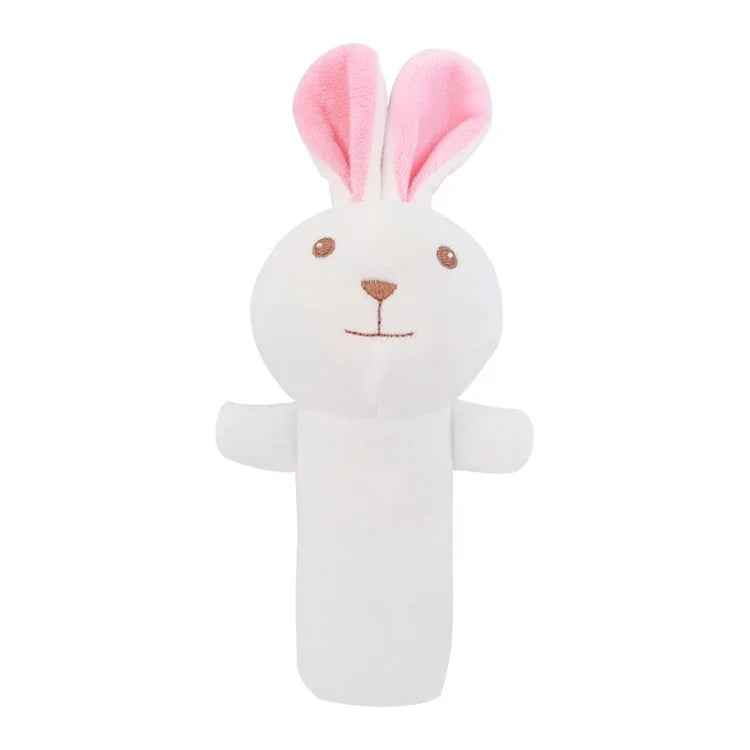 Baby Hand Rattles Toys Hand Grip Stick Newborn Soothing Toys,Style:, Giraffe, Pink Rabbit, Little Grey Elephant, Koala, Piggy, Monkey, White Rabbit, Little Red Mouse, Little Flower Elephant, Little Banana, Sleep Bear Blue Rattles                       ...