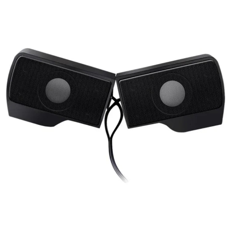 Mini Clip-On USB Stereo Speaker Soundbar for Notebook Laptop PC Desktop Tablet, Mini Clip-On