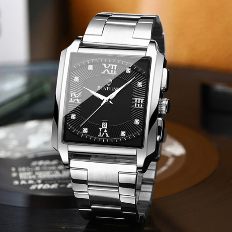 BINBOND B4143 Rectangular Outdoor Men Waterproof Quartz Watches