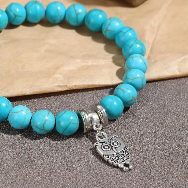 Women Beaded Bracelet Turquoise Ethnic Style Charm Jewelry, S2208-2 Owl, S2208-3 Butterfly, S2208-4 Sea Star, S2208-5 Life Tree, S2203-12 Cross, S2203-13 Turquoise Pendant, S2212-1 Eyes, S2303-1, S2303-2 Turtles, S2303-3 Cross, S2303-4 Compass, S2203-11