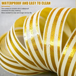 2.5cm x 5m  Golden Tile Gap Tape Waterproof PVC Self Adhesive Sticker, Gold, Silver, Laser