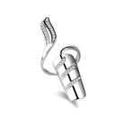 Diamond Nail Cap Jewelry Open Ring, Color: Gold Little Finger, Silver Index Finger, Silver Middle Finger, Silver Ring Finger, Silver Little Finger, Gold Index Finger, Gold Middle Finger, Gold Ring Finger, Gold Little Finger