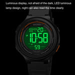 SKMEI 1841 Outdoor Sports Students Waterproof Luminous Countdown Watch, 1841 Black, 1841 Light Grey