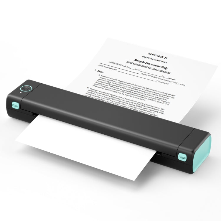 M08F Bluetooth Wireless Handheld Portable Thermal Printer, Black Green A4 Version, Black A4 Version, White A4 Version, White Orange A4 Version, Green A4 Version, Pink A4 Version, Gray A4 Version, Silver A4 Version, Black Green Letter Version           ...