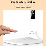 LED Intelligent Digital Display Foldable Desk Lamp, Style:, USB Straight Plug, Charging 2000mAh, Charging 3200mAh, Double Head USB Straight Plug, Double Head Charging 2000mAh, Double Head Charging 3200mAh
