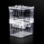 Peacock Fish Double Layer Transparent Breeding Isolation Box Aquarium Breeding Box, Small, Large, Extra Large