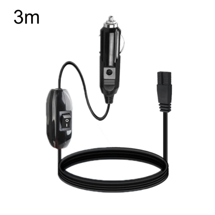 12V/24V Car Refrigerator Cable B Suffix Cigarette Lighter Plug Power Cord, Length:, 1m Without Switch, 1m With Switch, 2m Without Switch, 2m With Switch, 3m Without Switch, 3m With Switch, 4m Without Switch, 4m With Switch, 5m Without Switch           ...