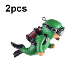 2pcs Fish Tank Diver Aquarium Ornaments Aquascape Decorations, Regular Black, Regular Pink, Regular Green, With Camera Blue, With Camera Black, With Camera Pink, With Camera Green, With Camera Orange, Regular Blue, Regular Orange