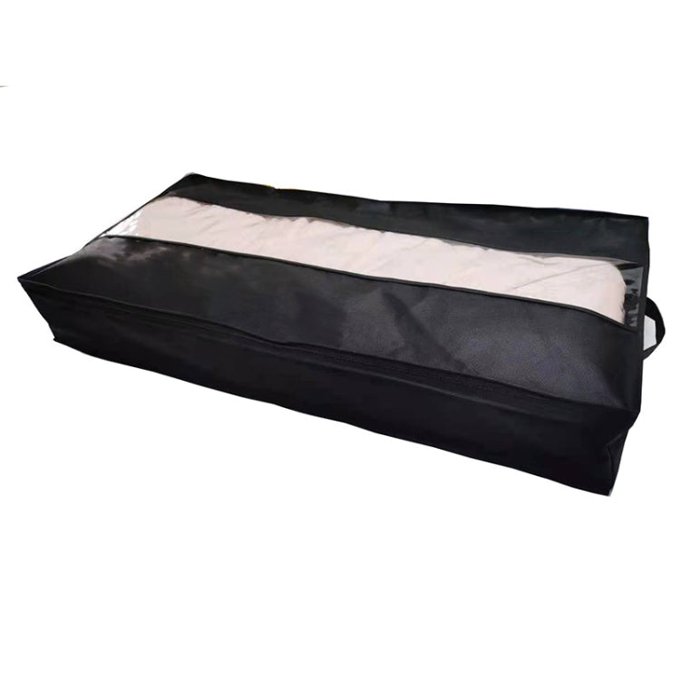 Non-Woven Quilt Storage Bag Home Dustproof Finishing Bag Moving Packing Bag 100 x 50 x 15cm, Light Gray, Deep Gray, Black