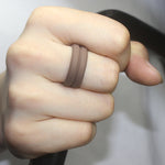 SiR053 V Shaped Grooved Edge Silicone Ring Outdoor Sports Couple Ring, No.7, No.8, No.9, No.10, No.11, No.12