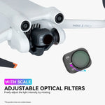 For DJI Mini 3 Pro RCSTQ PL Filters Drone Accessoires, ND8/PL, ND16/PL, ND32/PL, ND64/PL, 4 In 1 ND/PL 8/16/32/64, 6 In 1 UV+CPL+ND/PL 8/16/32/64