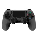 For PS4 Wireless Bluetooth Game Controller With Light Strip Dual Vibration Game Handle, White, Black, Red, Blue, Green, Rose Red, Letter, Line, Fire Ghost, Cartoon, Hulk, Skeleton, Gear, Lightning, Flame, Cloud, Burst, Wood Grain, Star Red             ...