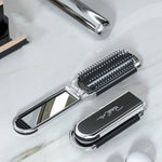 2 in 1 Massage Air Cushion Comb Mirror Integrated Comb Portable Folding Comb, Comb Mirror