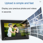 JT101F-C01 10.1-Inch Smart Touch Electronic Photo Frame With Human Sensor Function, US Plug, 10.1-Inch
