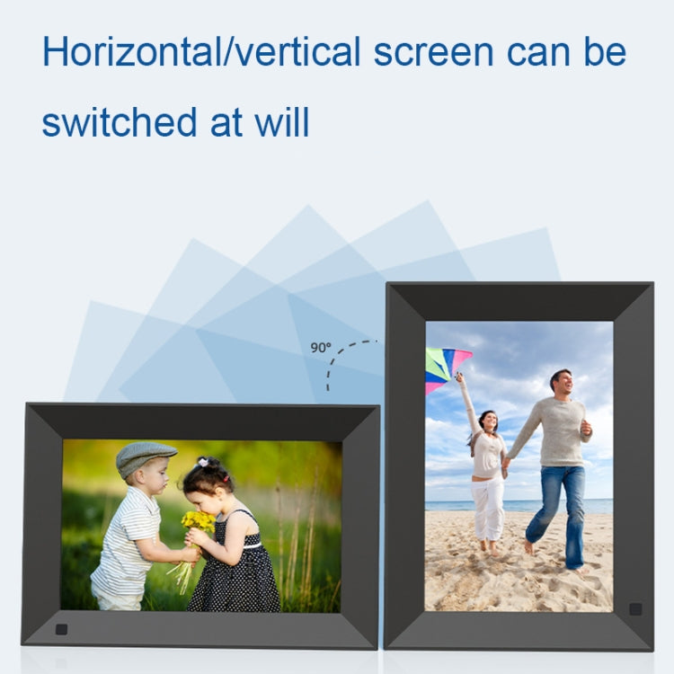 JT101F-C01 10.1-Inch Smart Touch Electronic Photo Frame With Human Sensor Function, US Plug, 10.1-Inch