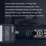 R10 Phone Smart Infrared Transmitter Learning Type Long Distance Remote Control, Interface:, Type-C/USB-C, 8 Pin, Micro USB