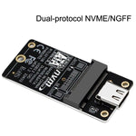 M.2 NVME Hard Disk Box Transfer Card RTL9210B Chip Type-C / USB-C USB3.1 Gen2 10Gbps