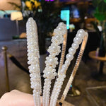 Sweet Pearl Headband Retro Versatile Hair Accessories, 1A, 2B, 3C, 4, 5, 6, 7, 8, 9, 10, 11, 12, 13, 14, 15, 16, 17, 18, 19, 20