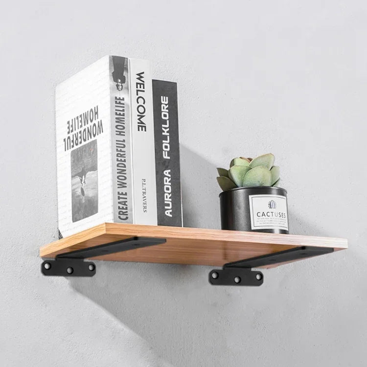 5mm Thick Triangular Bracket Bookshelf Partition Plate, 150mm Black, 200mm Black, 250mm Black, 300mm Black, 150mm White, 200mm White, 250mm White, 300mm White
