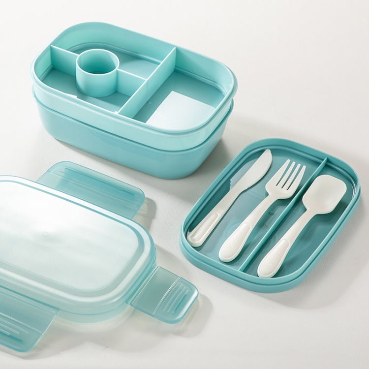 1900ML Large Capacity Microwave Children Sealed Compartment Lunch Box, Light Blue, Pink, Light Green, Blue, Green