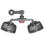 5V 2A Car Rear Seat Back USB Interface Powerful Double-headed Fan, F4207