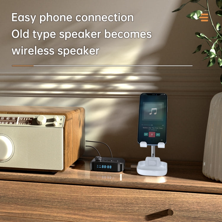 Digital Display Bluetooth 5.3 Audio Receiver Transmitter Support USB /TF Card MP3 Player, C68