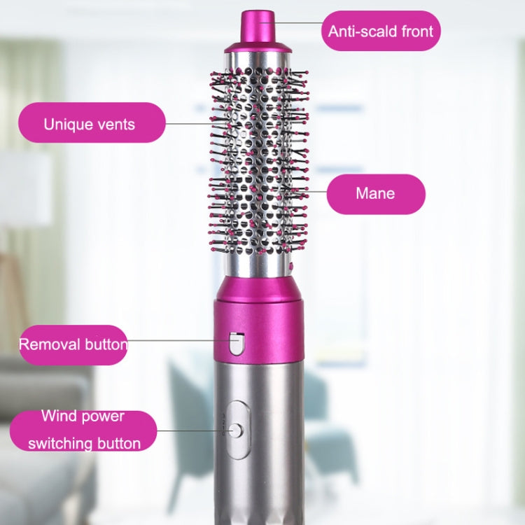 5 In 1 Hot Air Comb Automatic Curling Iron Curling & Straightening Hair Styling Comb Hair Dryer, EU Plug, UK Plug, US Plug