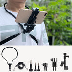 TUYU Camera Neck Holder Mobile Phone Chest Strap Mount  For Video Shooting//POV, Standard (Black), Standard (Blue), With Phone Clip (Black), With Phone Clip (Blue), Vertical Shooting (Black), Vertical Shooting (Blue), Vertical +Phone Clip (Black)      ...