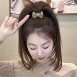 5pcs/pack Women Bow Hair Accessories Stretch Hair Band No Tie Marks Rubber Band