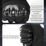 SOMAN Motorcycle Riding Anti-fall Breathable Anti-slip Carbon Fiber Gloves, M, L, XL, XXL