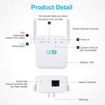 2.4G 300M Wi-Fi Amplifier Long Range WiFi Repeater Wireless Signal Booster, US Plug White, EU Plug White, UK Plug White, US Plug Black, EU Plug Black, UK Plug Black
