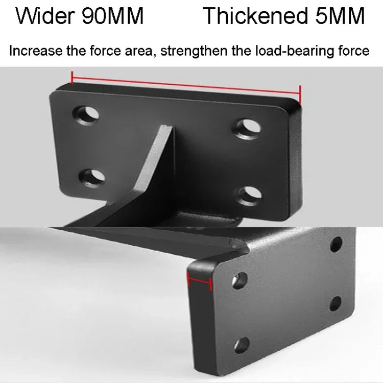 5mm T Type Heavy Duty Bracket Concealed Load-Bearing Laminate Support Bracket, 6 inch, 8 inch, 10 inch, 12 inch, 14 inch, 16 inch, 18 inch, 20 inch