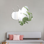 Acrylic Butterfly Stereo Wall Stickers Bedroom Living Room Background Wall Decoration Soft Mirror, Butterfly