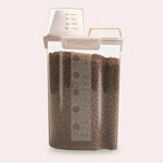 Pet Food Storage Bucket 4 Snap Dog Food Moisture Proof Sealed Storage Tank, 1.5L, 2.5L