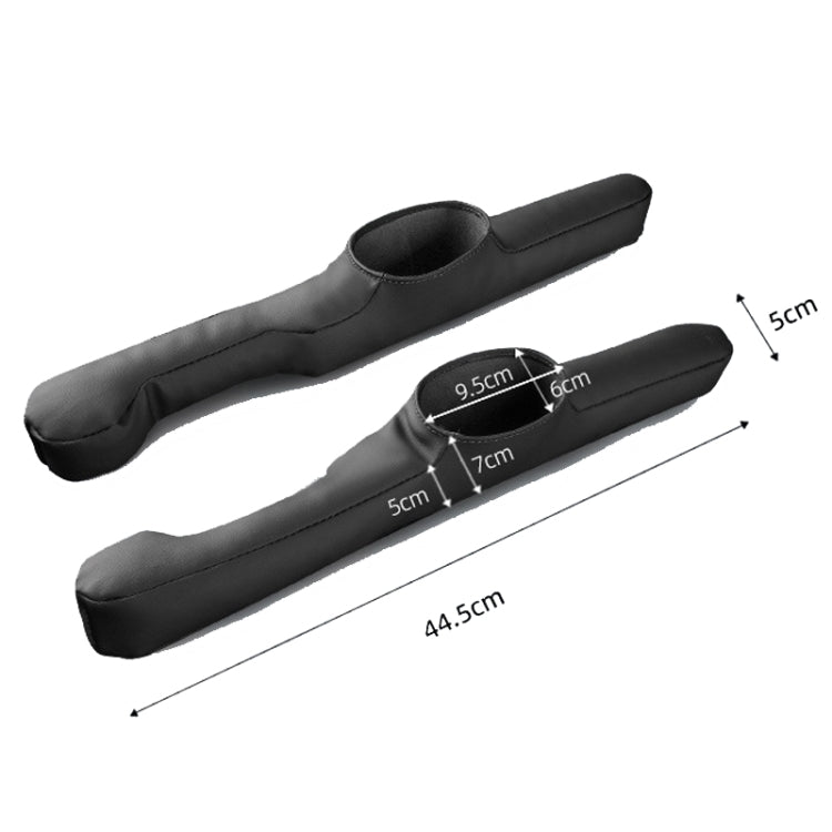 1pair Car Seat Storage Organizer Seat Anti Leakage Seam Fillers, Storage Black, Storage Dark Coffee